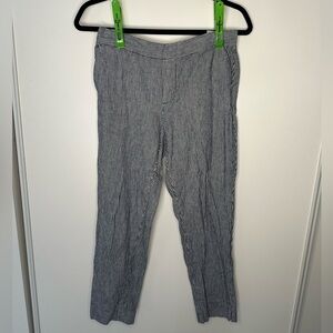 Striped Pants - Navy & White - Casual - Work Appropriate - Banana Republic